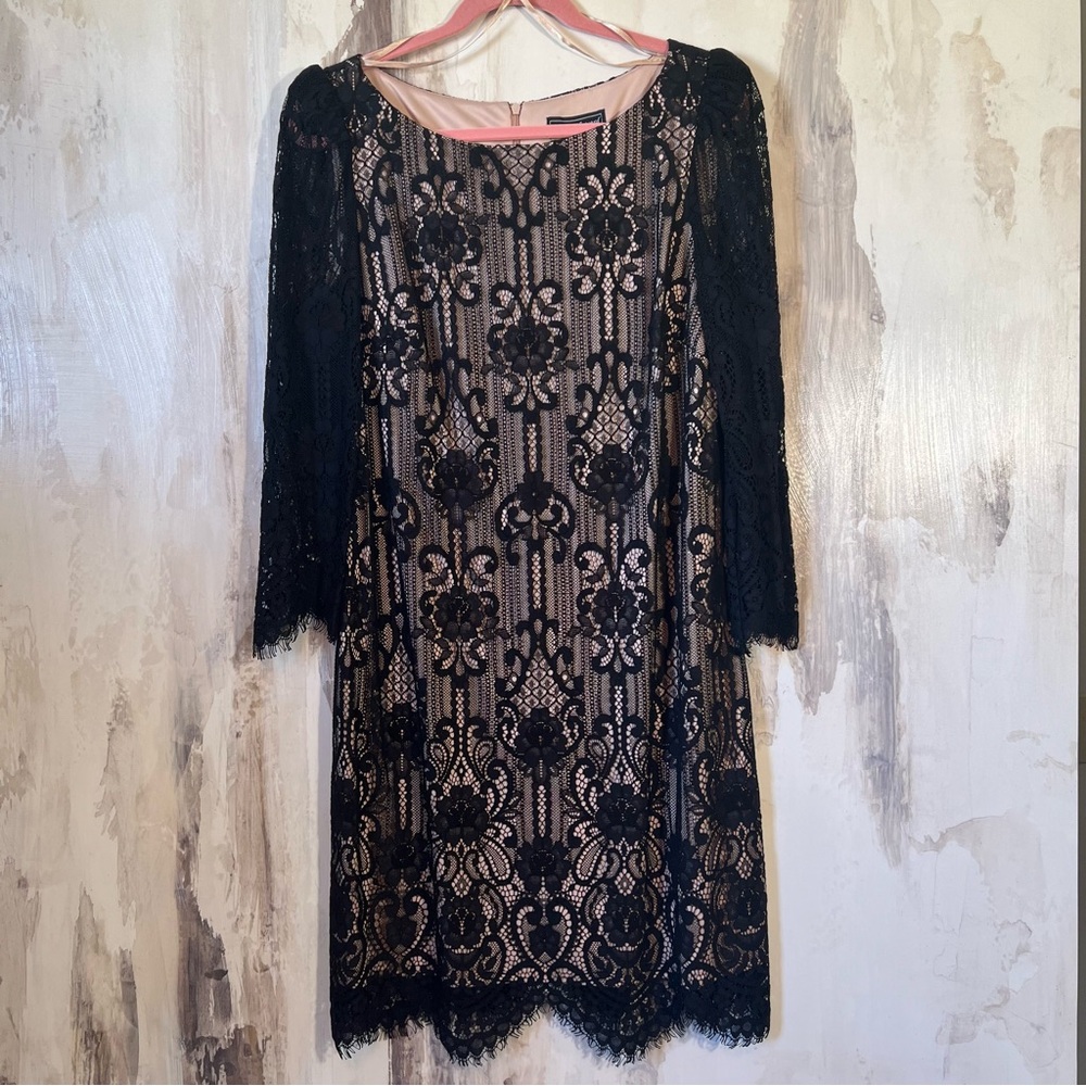 NWT Jessica Howard Black Lace Dress Size 16